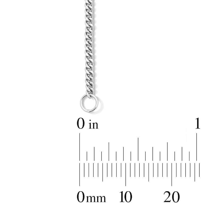 0.45 CT. T.W. Certified Lab-Grown Diamond Curb Chain Bracelet in Sterling Silver (F/SI2)