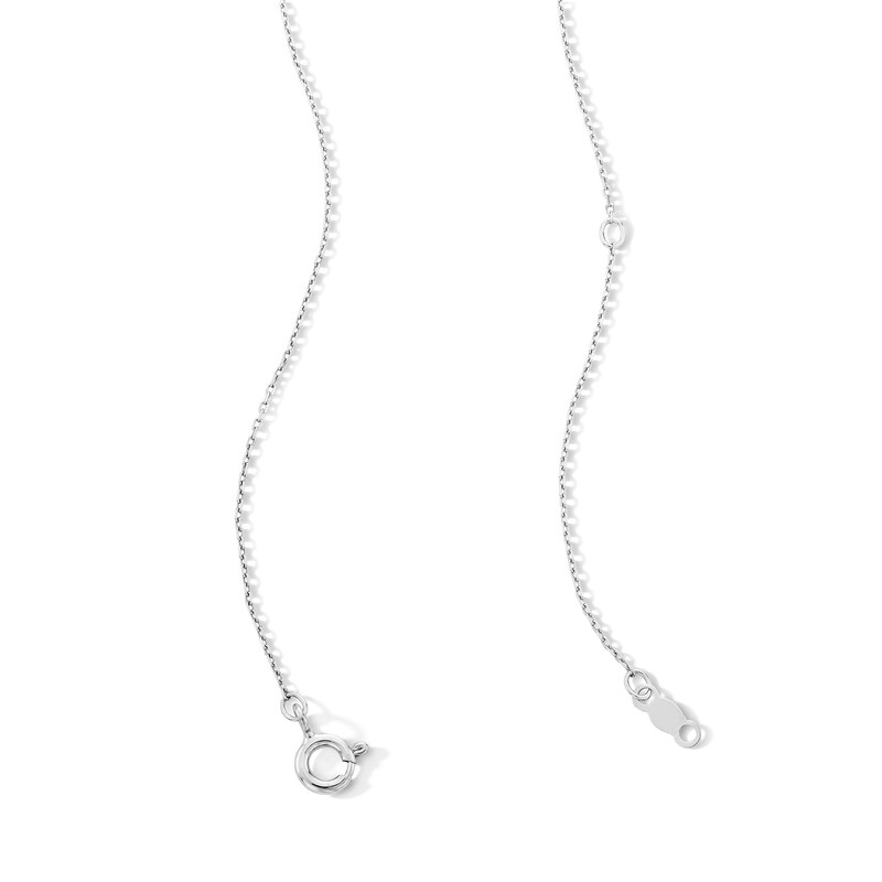 0.04 CT. T.W. Certified Lab-Grown Diamond Criss-Cross Pendant in Sterling Silver (F/SI2)