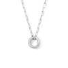 Thumbnail Image 1 of 2.0mm Paper Clip Chain and Charm Holder Necklace in Solid Sterling Silver