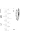 Thumbnail Image 3 of 0.38 CT. T.W. Certified Lab-Grown Diamond U-Hoop Earrings in Sterling Silver (F/SI2)