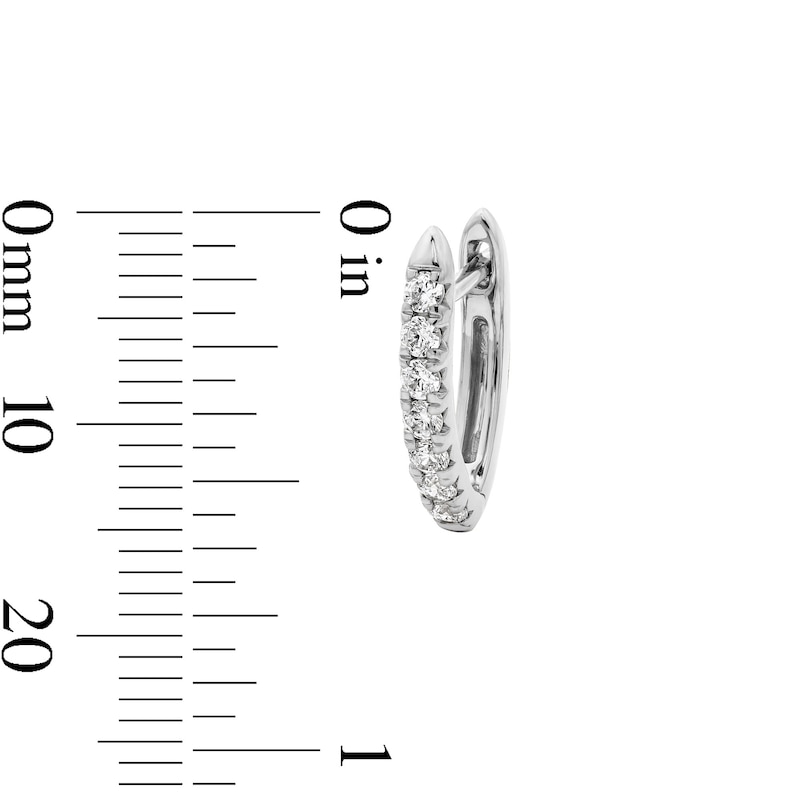 0.38 CT. T.W. Certified Lab-Grown Diamond U-Hoop Earrings in Sterling Silver (F/SI2)