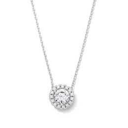 1.50 CT. T.W. Certified Lab-Grown Diamond Frame Necklace in 10K White Gold (F/VS2)