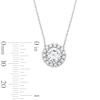Thumbnail Image 3 of 1.50 CT. T.W. Certified Lab-Grown Diamond Frame Necklace in 10K White Gold (F/VS2)