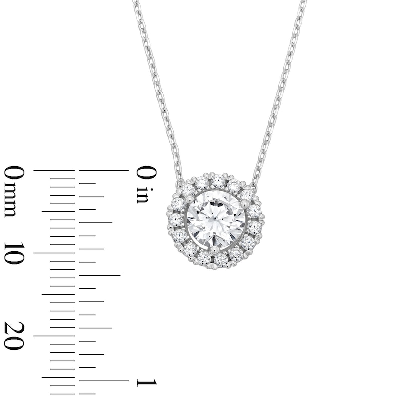 1.50 CT. T.W. Certified Lab-Grown Diamond Frame Necklace in 10K White Gold (F/VS2)