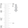Thumbnail Image 3 of 0.45 CT. T.W. Certified Lab-Grown Diamond Stacked Star Trio Stud Earrings in Sterling Silver (F/VS2)