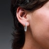 Thumbnail Image 2 of 3.00 CT. T.W. Certified Lab-Grown Diamond Inside-Out Hoop Earrings in Sterling Silver (F/SI2)