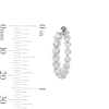Thumbnail Image 3 of 3.00 CT. T.W. Certified Lab-Grown Diamond Inside-Out Hoop Earrings in Sterling Silver (F/SI2)