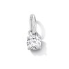 Thumbnail Image 1 of 0.45 CT. T.W. Certified Lab-Grown Diamond Solitaire Necklace Charm in Sterling Silver (F/SI2)