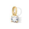 Thumbnail Image 1 of 0.45 CT. T.W. Certified Lab-Grown Diamond Solitaire Necklace Charm in Sterling Silver with 18K Gold Plate (F/SI2)