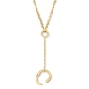 Thumbnail Image 4 of Lariat Charm Holder Necklace in Sterling Silver with 18K Gold Plate