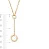 Thumbnail Image 5 of Lariat Charm Holder Necklace in Sterling Silver with 18K Gold Plate