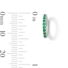 Thumbnail Image 2 of Lab-Created Emerald Circle Necklace Charm in Sterling Silver