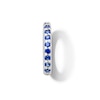Thumbnail Image 1 of Blue Lab-Created Sapphire Circle Necklace Charm in Sterling Silver