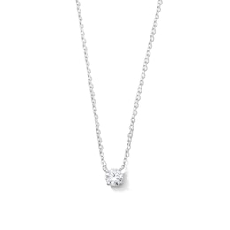 0.50 CT. T.W. Certified Lab-Grown Diamond Solitaire Necklace in 10K White Gold (F/SI2)