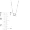 Thumbnail Image 3 of 0.50 CT. T.W. Certified Lab-Grown Diamond Solitaire Necklace in 10K White Gold (F/SI2)