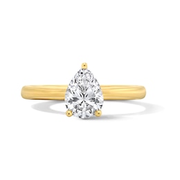 1.00 CT. T.W. Pear-Shaped Canadian Certified Diamond Solitaire Engagement Ring in 14K Gold (I/I1)