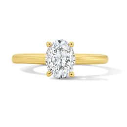 1.00 CT. T.W. Oval Canadian Certified Diamond Solitaire Ring in 14K Gold (I/I1)