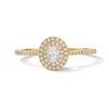 Thumbnail Image 1 of 0.33 CT. T.W. Oval Canadian Certified Centre Diamond Engagement Ring in 10K Gold (I/SI2)