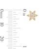 Thumbnail Image 2 of 0.25 CT. T.W. Certified Lab-Grown Diamond Starburst Stud Earrings in 18K Gold (F/VS2)