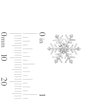 Thumbnail Image 2 of Diamond-Accent Snowflake Stud Earrings in Sterling Silver