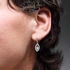 Thumbnail Image 2 of Unstoppable Love™ 0.69 CT. T.W. Marquise-Cut Certified Lab-Grown Diamond Hoop Drop Earrings in 10K White Gold (F/SI2)