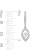 Thumbnail Image 3 of Unstoppable Love™ 0.69 CT. T.W. Marquise-Cut Certified Lab-Grown Diamond Hoop Drop Earrings in 10K White Gold (F/SI2)