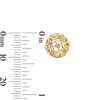 Thumbnail Image 2 of 0.09 CT. T.W. Lab-Grown Diamond Openwork Domed Stud Earrings in 18K Gold (F/VS2)