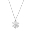 Thumbnail Image 1 of Diamond-Accent Snowflake Pendant in Sterling Silver