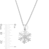Thumbnail Image 3 of Diamond-Accent Snowflake Pendant in Sterling Silver