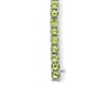 Thumbnail Image 3 of Peridot Tennis Bracelet in Sterling Silver - 7.5”