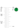 Thumbnail Image 3 of Lab-Created Emerald Solitaire Stud Earrings in Sterling Silver