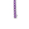 Thumbnail Image 3 of Amethyst Tennis Bracelet in Sterling Silver - 7.5”