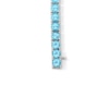 Thumbnail Image 3 of Blue Topaz Tennis Bracelet in Sterling Silver - 7.5”