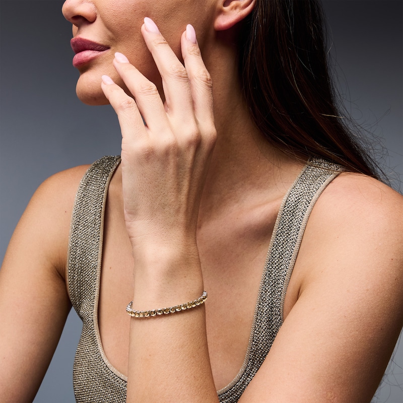 Citrine Tennis Bracelet in Sterling Silver - 7.5"