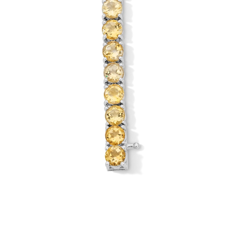 Citrine Tennis Bracelet in Sterling Silver - 7.5"
