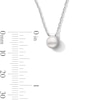 Thumbnail Image 2 of Freshwater Cultured Pearl Solitaire Pendant in Sterling Silver