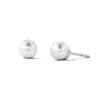 Thumbnail Image 1 of Freshwater Cultured Pearl Solitaire Stud Earrings in Sterling Silver