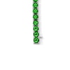 Thumbnail Image 3 of Lab-Created Emerald Tennis Bracelet in Sterling Silver - 7.5”