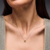 Thumbnail Image 2 of Peridot Solitaire Pendant in Sterling Silver