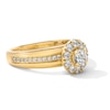 Thumbnail Image 4 of Canadian Ideal 0.75 CT. T.W. Certified Diamond Frame Engagement Ring in 10K Gold (I/I1)