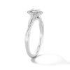 Thumbnail Image 5 of 0.40 CT. T.W. Oval Canadian Certified Centre Diamond Frame Engagement Ring in 10K White Gold (I/SI2)