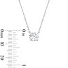 Thumbnail Image 3 of 1.00 CT. T.W. Certified Lab-Grown Diamond Solitaire Pendant in 10K White Gold (F/SI2)