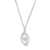 Thumbnail Image 1 of Unstoppable Love™ 0.69 CT. T.W. Marquise-Cut Certified Lab-Grown Diamond Pendant in 10K White Gold (F/SI2) - 19”