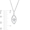 Thumbnail Image 3 of Unstoppable Love™ 0.69 CT. T.W. Marquise-Cut Certified Lab-Grown Diamond Pendant in 10K White Gold (F/SI2) - 19”