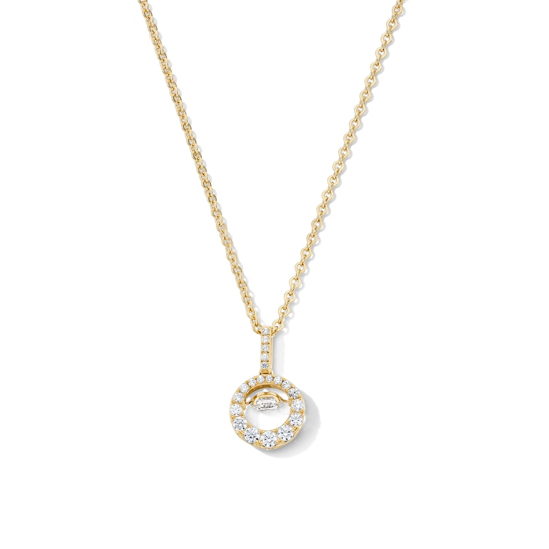 Unstoppable Love™ 0.69 CT. T.W. Certified Lab-Grown Diamond Circle Pendant in 10K Gold (F/SI2)