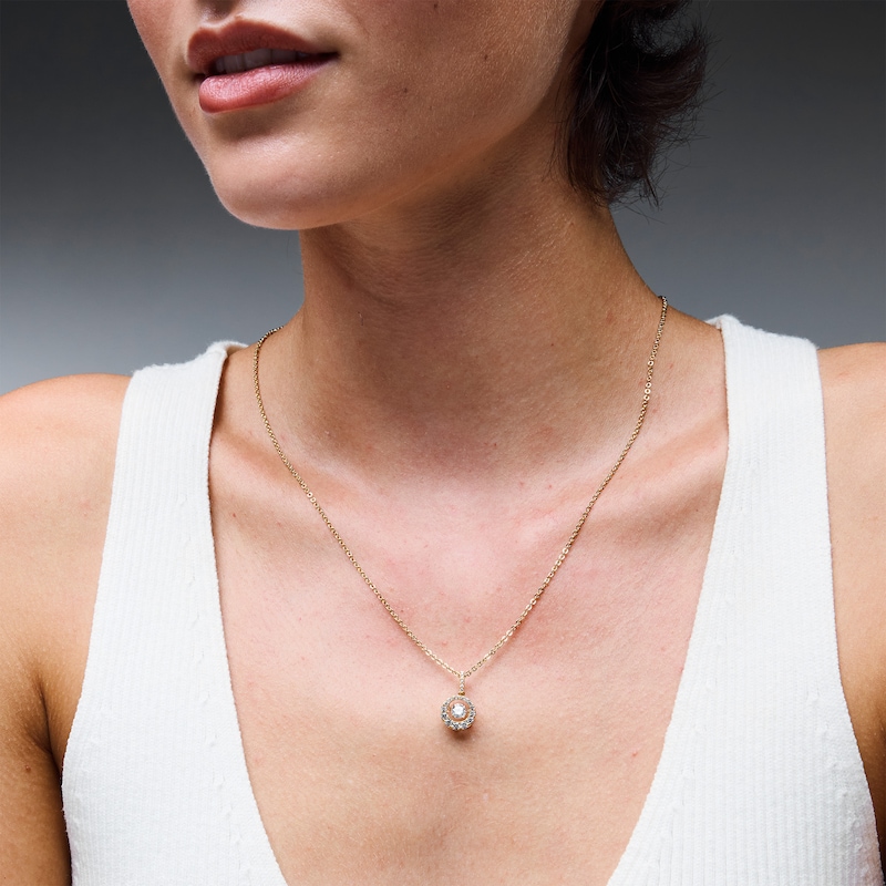 Unstoppable Love™ 0.69 CT. T.W. Certified Lab-Grown Diamond Circle Pendant in 10K Gold (F/SI2)