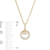 Thumbnail Image 3 of Unstoppable Love™ 0.69 CT. T.W. Certified Lab-Grown Diamond Circle Pendant in 10K Gold (F/SI2)