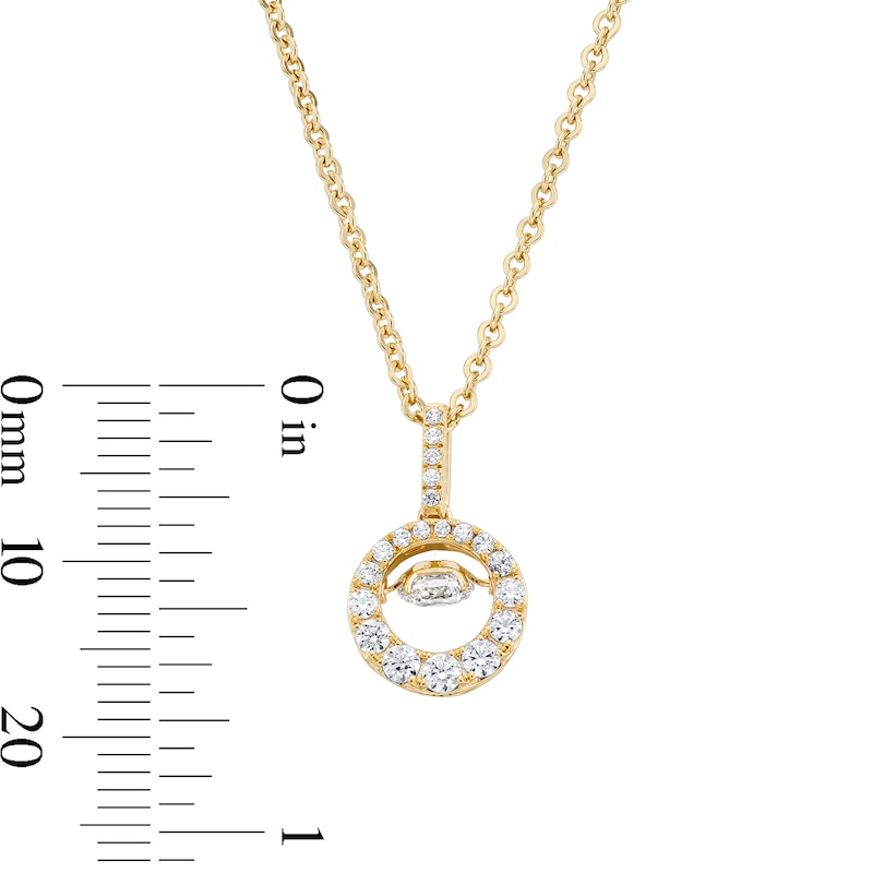 Unstoppable Love™ 0.69 CT. T.W. Certified Lab-Grown Diamond Circle Pendant in 10K Gold (F/SI2)