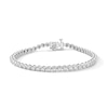 Thumbnail Image 1 of 0.23 CT. T.W. Diamond Tennis Bracelet in Sterling Silver