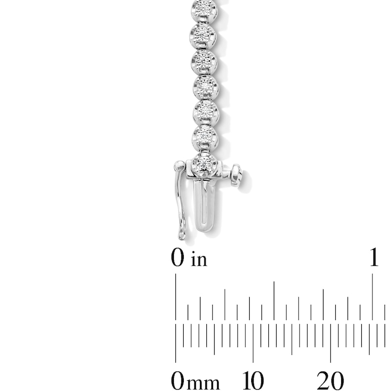 0.23 CT. T.W. Diamond Tennis Bracelet in Sterling Silver